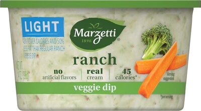 Light ranch veggie dip