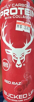 Lightly carbonated Protein w/collagen Red Tax