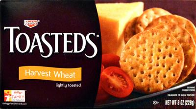 Lightly toasted crackers