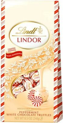 Lindor peppermint white chocolate truffles