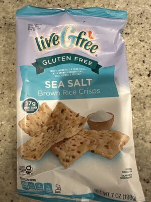 live G free Sea Salt Brown Rice Crisps