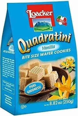 Loacker quadratini vanilla wafer cookie