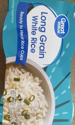 Long green white rice