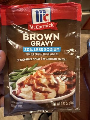 Losodium brown gravy mix