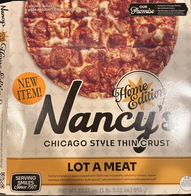 Lot A Meat Chicago Style Thin Crust Pizza