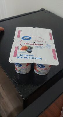 Lowfat yogurt, mixed berry
