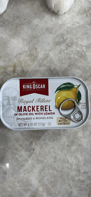 Mackerel In Olive Oil With Lemon