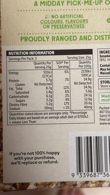 Macro Chia Sesame Snaps
