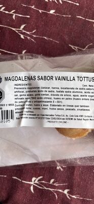 MAGDALENAS SABOR VAINILLA