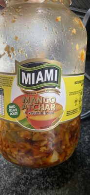 Mango Atchar in vegetable oil