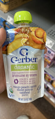 Mango Peach Carrot Sweet Potato Oatmeal puree