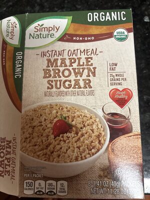 Maple brown sugar instant oatmeal