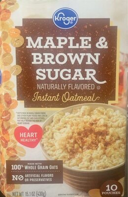 Maple & Brown Sugar oatmeal
