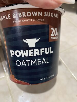 Maple & brown sugar oatmeal