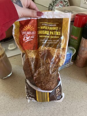 Maple flavor pork sausage