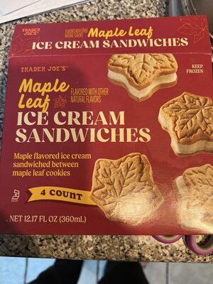 Maple Leaf Ice Cream Sandwich