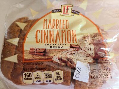 Marbled, Cinnamon Breakfast Bread