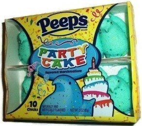 Marshmallow birday cake chicks