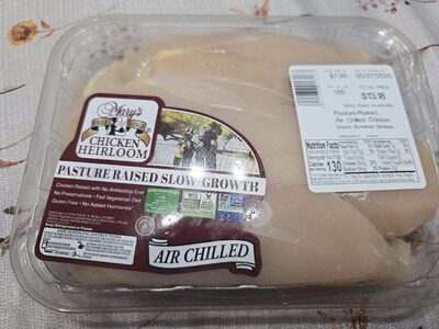 Mary's Chicken Heirloom Pasture Raised Air-Chilles Chicken breast Boneless