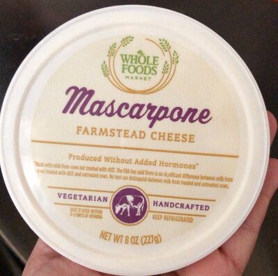 Mascarpone farmstead cheese
