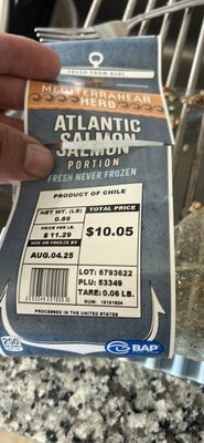 Mediterranean Herb Atlantic Salmon Portion