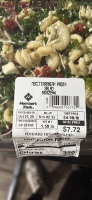 MEDITERRANEAN PASTA SALAD