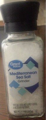 Mediterranean sea salt grinder