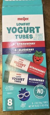 Meijer Low-fat Yogurt Tubes