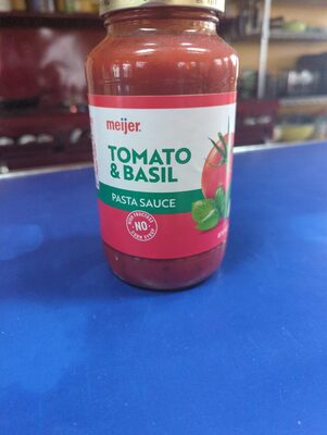 Meijer, pasta sauce, tomato & basil