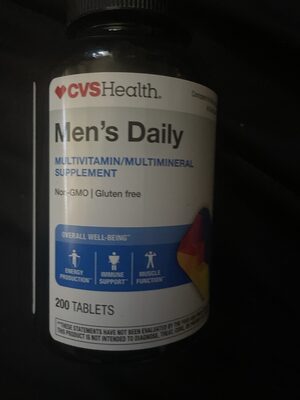 Men’s Daily Multivitamin/Multimineral Supplement