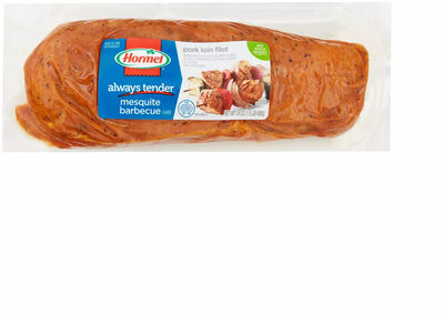 Mesquite barbecue pork loin filet, mesquite barbecue