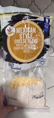 Mexican Style Cheese Blend Monterey Jack, Cheddar, Asadero and Queso Quesadilla Cheeses