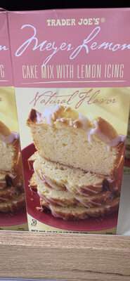 Meyer Lemon Cake Mix With Lemon Icing