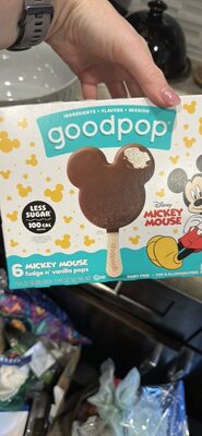 Mickey Mouse fudge n' vanilla pops