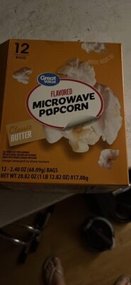 Microwave Popcorn Classic Butter
