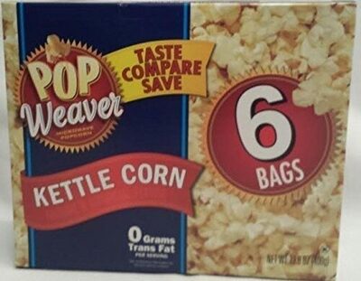 Microwave popcorn kettle corn bags