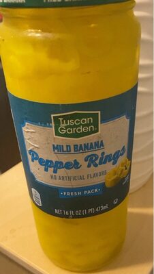 Mild banana pepper rings