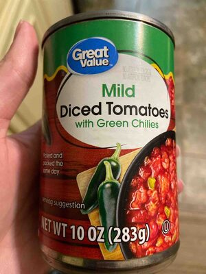 Mild Diced Tomatoes With Green Chilies