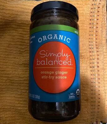 Mild orange ginger stir-fry sauce, mild orange ginger