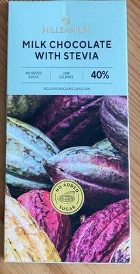 Milk chocolate with stevia