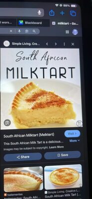 Milktart