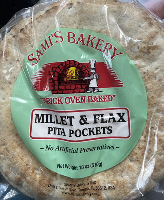 Millet & Flax Pita Pockets