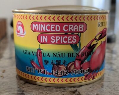 minced crab on spices