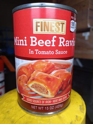 Mini Beef Ravioli in Tomato sauce