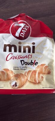 mini Croissants Double cocoa & vanilla flavour fillings