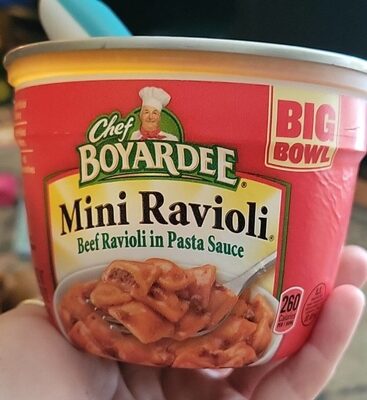 Mini Ravioli - Beef Ravioli in Pasta Sauce