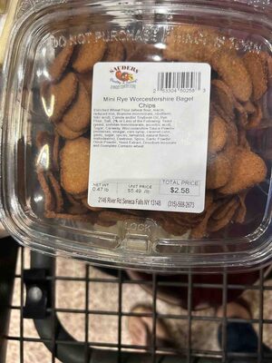 Mini Rye Worcestershire Bagel Chips