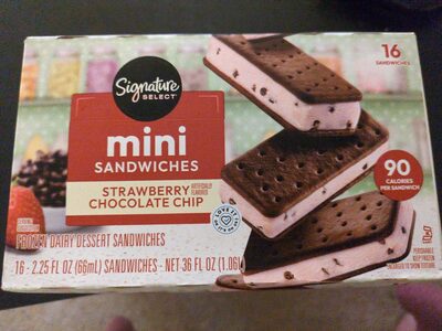 Mini Sandwiches Strawberry Chocolate Chip