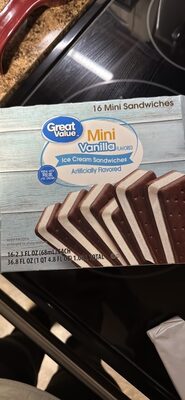 Mini Vanilla Ice Cream Sandwiches