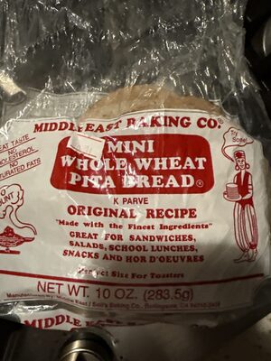 Mini Whole Wheat Pita Bread